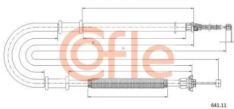 LINKA - HAMULEC RECZNY COF 641.11 COFLE 9264111