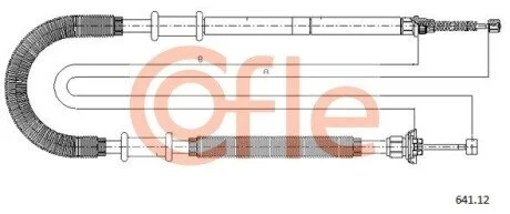 LINKA - HAMULEC RECZNY COF 641.12 COFLE 9264112