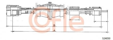 LINKA - TACHOMETR COF S24050 COFLE 92S24050