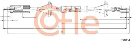 LINKA - TACHOMETR COF S31034 COFLE 92S31034