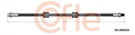 COFBH.BW016 Гальмівний шланг (шт.) COFLE BHBW016