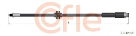 Шланг гальмівний зад. Citroen Jumper/ Relay Fiat Ducato Peugeot Boxer 00- COFLE BH.OP010