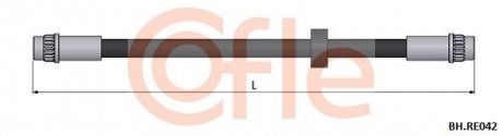 Гальмівний шланг зад Twingo 93-07 (240mm) COFLE BH.RE042 (фото 1)
