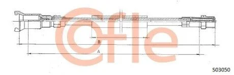 Тросик спідометра COFLE S03050 (фото 1)