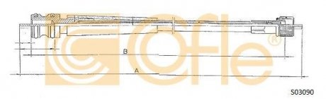 Тросик спідометра COFLE S03090 (фото 1)