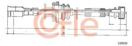 Трос спідометра COFLE S20020