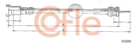 Тросик спідометра COFLE S21041