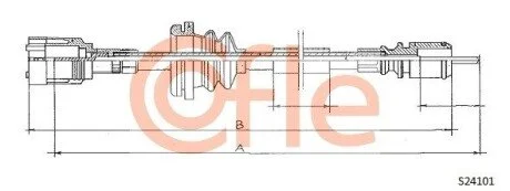 Тросик спідометра COFLE S24101
