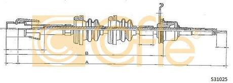 Трос спідометра COFLE S31025 (фото 1)
