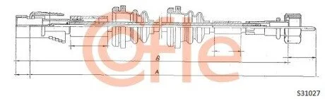 Тросик спідометра COFLE S31027