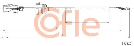 Трос спідометра VW T2 1,9-2,1 81-90 COFLE S31110