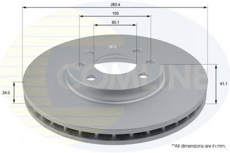 Гальмівний диск COMLINE ADC1112V