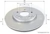 ADC1603V Comline - Диск гальмівний вентильований з покриттям