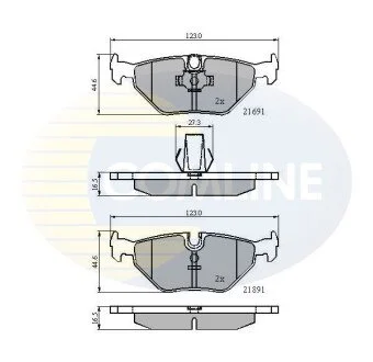 - Гальмівні колодки до дисків COMLINE CBP01011