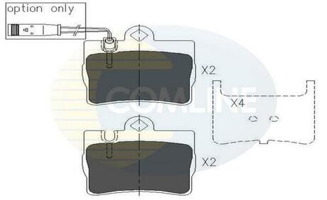 - Гальмівні колодки до дисків COMLINE CBP01143
