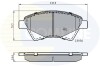 Гальмівні колодки, дискове гальмо (набір) COMLINE CBP01160 (фото 1)