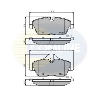 - Гальмівні колодки до дисків COMLINE CBP01531