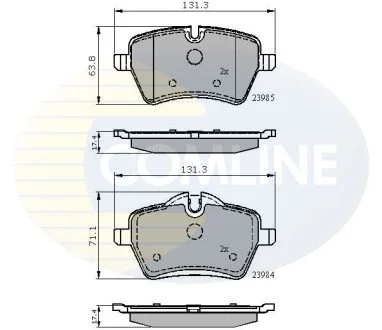 - Гальмівні колодки до дисків COMLINE CBP01673 (фото 1)