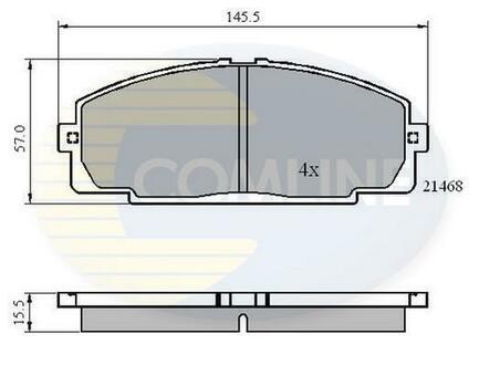 - Гальмівні колодки до дисків COMLINE CBP0459