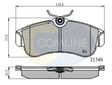 - Гальмівні колодки до дисків COMLINE CBP0566
