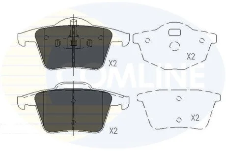 - Гальмівні колодки до дисків COMLINE CBP06027