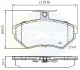 Гальмівні колодки, дискове гальмо (набір) COMLINE CBP0736 (фото 1)