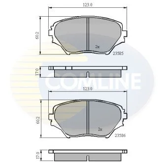 - Гальмівні колодки до дисків COMLINE CBP0944