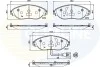 Гальмівні колодки (набір) COMLINE CBP12201 (фото 1)