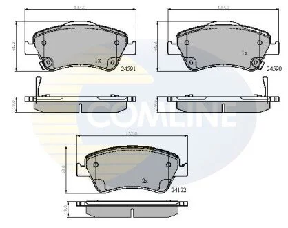 - Гальмівні колодки до дисків COMLINE CBP31576