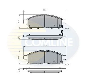 - Гальмівні колодки до дисків COMLINE CBP31584 (фото 1)