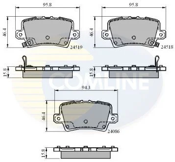 - Гальмівні колодки до дисків COMLINE CBP31587