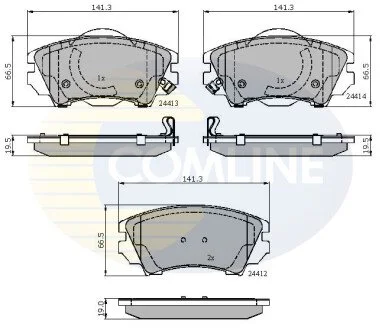 - Гальмівні колодки до дисків COMLINE CBP31680