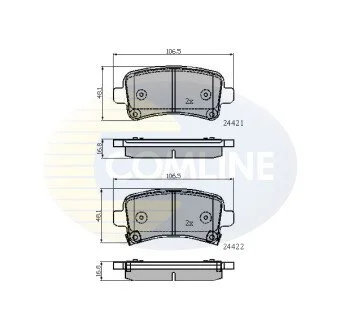 - Гальмівні колодки до дисків COMLINE CBP31795