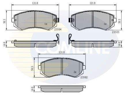 - Гальмівні колодки до дисків COMLINE CBP3484 (фото 1)