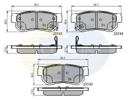 - Гальмівні колодки до дисків COMLINE CBP3935