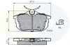 Гальмівні колодки, дискове гальмо (набір) COMLINE CBP3945 (фото 1)