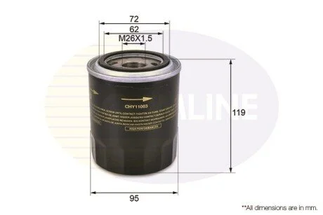 - Фільтр оливи (аналогWL7409/OC540) COMLINE CHY11003