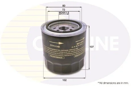 - Фільтр оливи (аналогWL7235/OC294) COMLINE CTY11142
