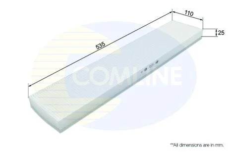 - Фільтр салону (аналогWP6848/LA226) COMLINE EKF131