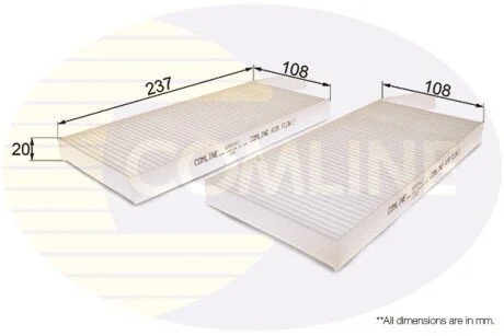 Фільтр повітря (салону) COMLINE EKF270-2