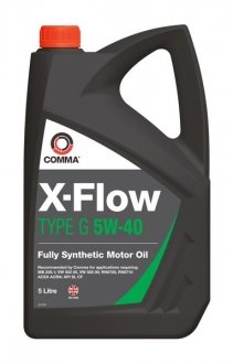 Масло для двигателя COMMA X-FLOW G 5W40 SYNT. 5L (фото 1)