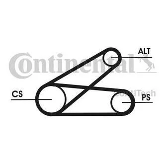 Поликлиновой ременный комплект Contitech 6PK873 ELAST T1