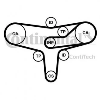 Автозапчасть Contitech CT1117K2PRO