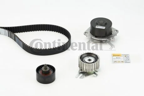Комплект ГРМ, пас+ролик+помпа Contitech CT877WP2
