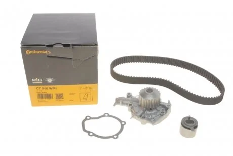 Комплект ГРМ, пас+ролик+помпа Contitech CT 910 WP1