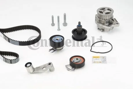 Комплект ГРМ, пас+ролик+помпа Contitech CT957WP4