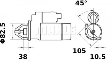 Винт шестеренки коленвала Contitech MS43 (фото 1)