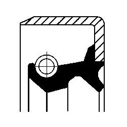 Фото 1 - сальник кулачкового валу CORTECO 19019078B Сальник кулачкового валу CORTECO 19019078B (фото 1)