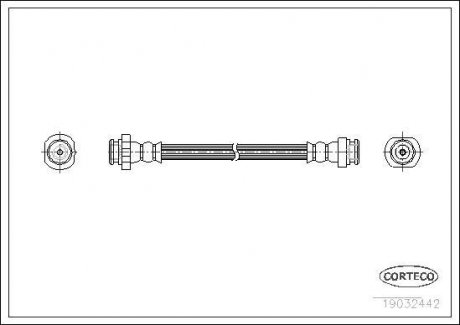 Шланг гальмівний CORTECO 19032442