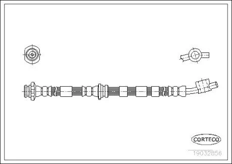 Шланг гальмівний CORTECO 19032856 (фото 1)